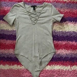 Forever21 Crisscrossed Bodysuit